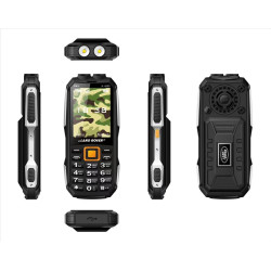 Téléphone K-6000 robuste – Double SIM, FM sans fil, Batterie 2400mAh