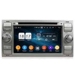 Autoradio Android 10 GPS Bluetooth WiFi DSP 7" Ford Focus/Mondeo/S-Max/C-Max (2005–2009) CarPlay + Caméra AHD