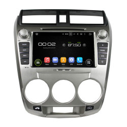 Autoradio Android 10 GPS Bluetooth WiFi DSP 8" Honda CITY (2008-2011) – CarPlay, CaméraRecul