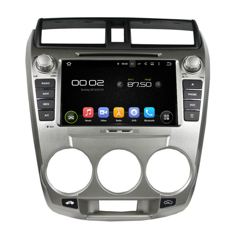Autoradio Android 10 GPS Bluetooth WiFi DSP 8" Honda CITY (2008-2011) – CarPlay, CaméraRecul Autoradio Android 10 GPS Bluetooth WiFi DSP 8" Honda CITY (2008-2011) – CarPlay, CaméraRecul