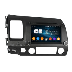 Autoradio Android 10 GPS Bluetooth WiFi DSP 8" CIVIC (2006-2011) LHD – CarPlay, CaméraRecul