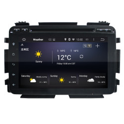 Autoradio Android 10 GPS Bluetooth WiFi DSP 8" Honda HRV/VEZEL 2015 – CarPlay, CaméraRecul