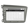 Autoradio Android 10 GPS Bluetooth WiFi DSP 8" CIVIC (2012-2015) LHD – CarPlay, CaméraRecul