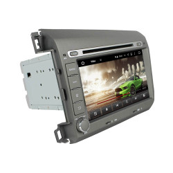 Autoradio Android 10 GPS Bluetooth WiFi DSP 8" CIVIC (2012-2015) LHD – CarPlay, CaméraRecul
