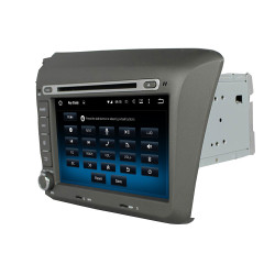 Autoradio Android 10 GPS Bluetooth WiFi DSP 8" CIVIC (2012-2015) LHD – CarPlay, CaméraRecul