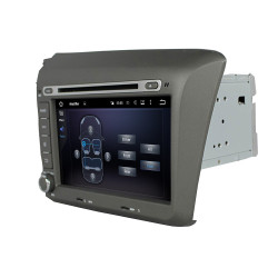 Autoradio Android 10 GPS Bluetooth WiFi DSP 8" CIVIC (2012-2015) LHD – CarPlay, CaméraRecul