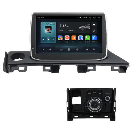 Autoradio Android 10 GPS Bluetooth WiFi DSP 9" Mazda 6 / Atenza (2017–2018) – CarPlay, CaméraRecul