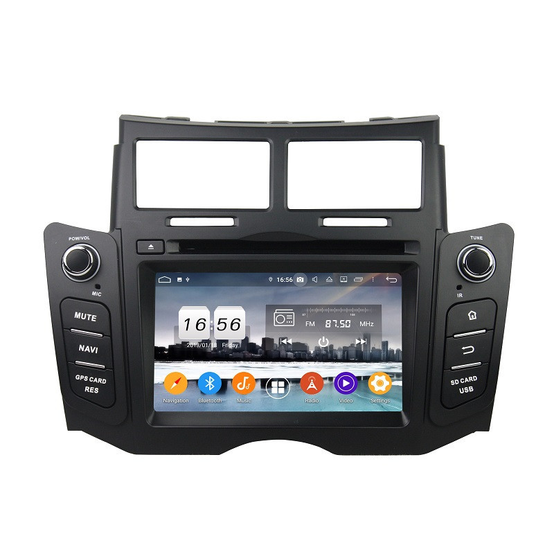 Autoradio Android 10 GPS Bluetooth WiFi DSP 6.2" Yaris (2005–2011) – CarPlay, CaméraRecul