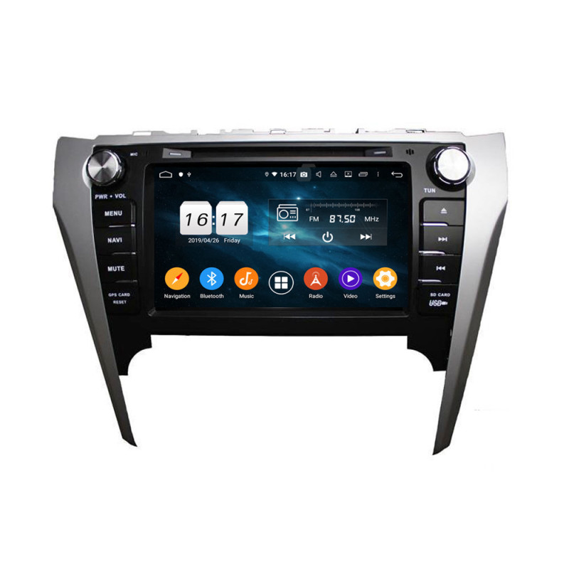 Autoradio Android 10 GPS Bluetooth WiFi DSP 8" Camry (2012–2014) – CarPlay, CaméraRecul