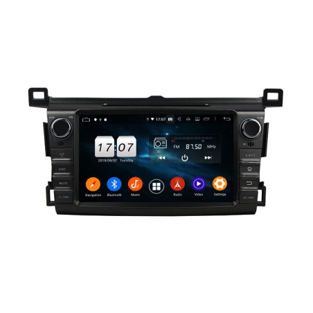 Autoradio Android 10 GPS Bluetooth WiFi DSP 8" RAV4 (2013 2018) – CarPlay, Caméra Recul