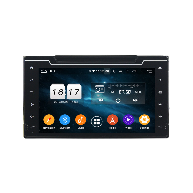 Autoradio Android 10 GPS Bluetooth WiFi DSP 8" Corolla / Innova  Crysta (2016-2017) – CarPlay, Caméra Recul