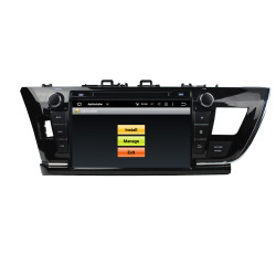 Autoradio Android 10 GPS Bluetooth WiFi DSP 9" Corolla (2013 2016) LHD 9" – CarPlay, Caméra Recul