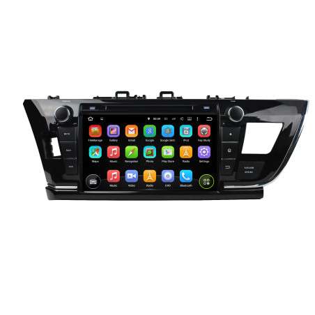 Autoradio Android 10 GPS Bluetooth WiFi DSP 9" Corolla (2013 2016) LHD 9" – CarPlay, Caméra Recul