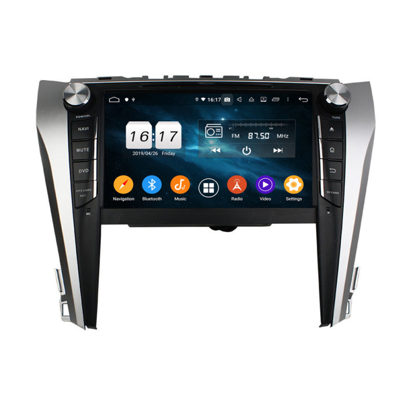 Autoradio Android 10 GPS Bluetooth WiFi DSP 9" Camry (2015 2017) 9" – CarPlay, Caméra Recul