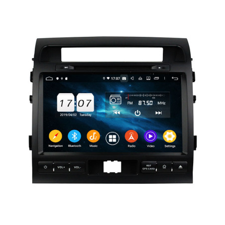 Autoradio Android 10 GPS Bluetooth WiFi DSP 10.1" Land Cruiser  (2008–2012) 10.1" – CarPlay, Caméra Recul