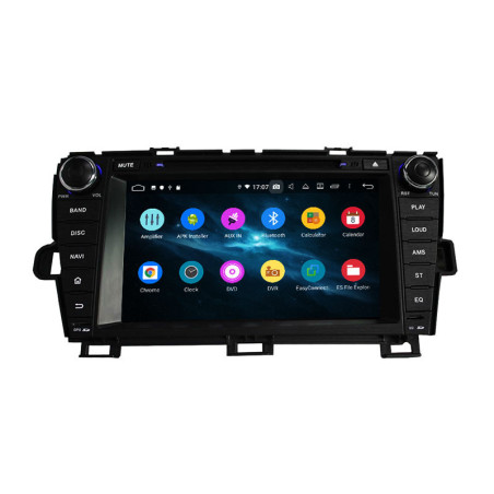 Autoradio Android 10 GPS Bluetooth WiFi DSP 8" Prius (2009 2013) LHD – CarPlay, Caméra Recul
