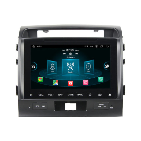Autoradio Android 10 GPS Bluetooth WiFi DSP 9" Land  Cruiser (2008–2012) – CarPlay, Caméra Recul