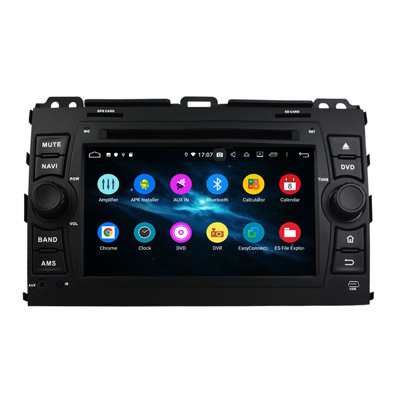 Autoradio Android 10 GPS Bluetooth WiFi DSP 7" Prado (2006 2010) – CarPlay, Caméra Recul