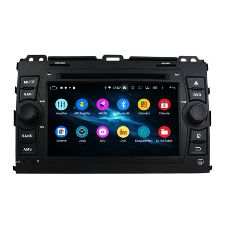 Autoradio Android 10 GPS Bluetooth WiFi DSP 7" Prado (2006 2010) – CarPlay, Caméra Recul