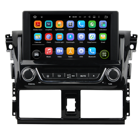 Autoradio Android 10 GPS Bluetooth WiFi DSP 8" Yaris (2014–2016) – CarPlay, Caméra Recul