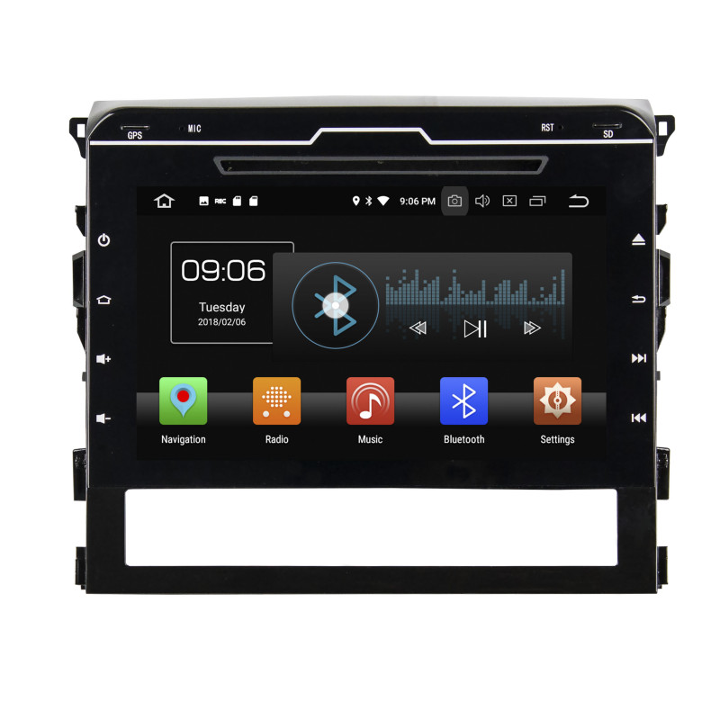 Autoradio Android 10 GPS Bluetooth WiFi DSP 9" Land Cruiser  (2016–2019) – CarPlay, Caméra Recul