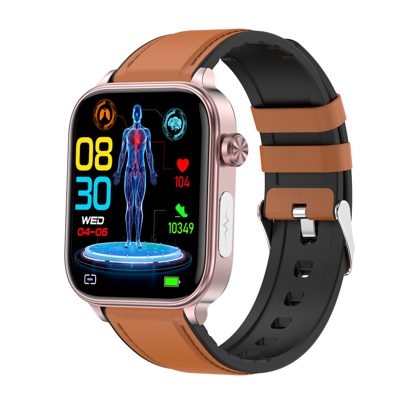 Montre Santé Intelligente ECG – Mesure Glucose et Lipides