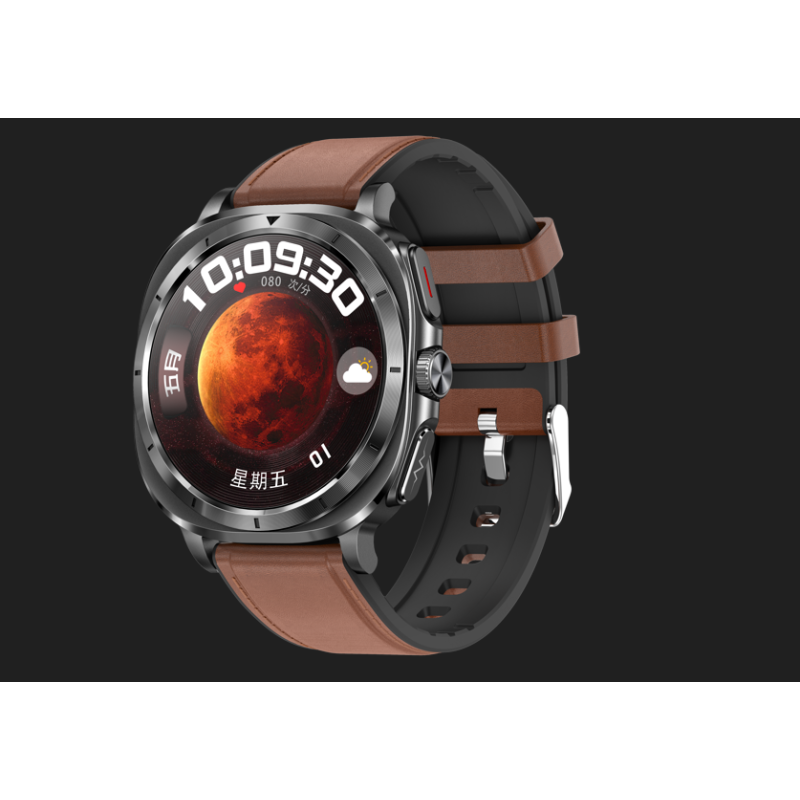 MontreConnectée AMOLED Santé – ECG &Mesure Glucose