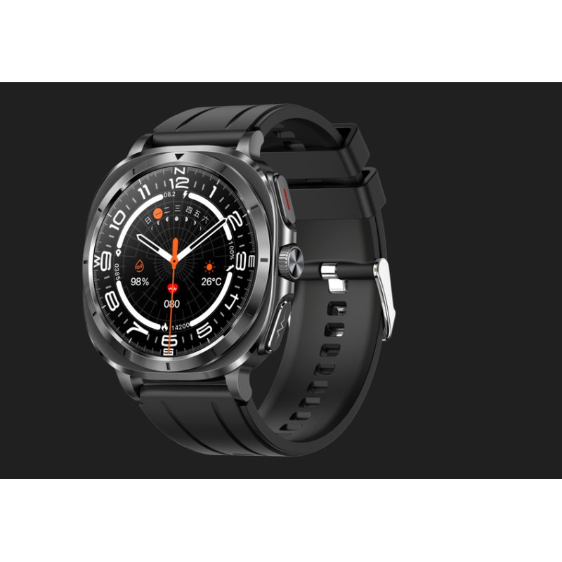 MontreConnectée AMOLED Santé – ECG &Mesure Glucose