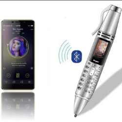 Téléphone Mini Stylo AK007 – Léger, Enregistreur, Écran LED