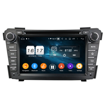 Autoradio  Android  10 GPS  Bluetooth WiFi  DSP  Hyundai  I40 2011-2014  CarPlay, Caméra Recul