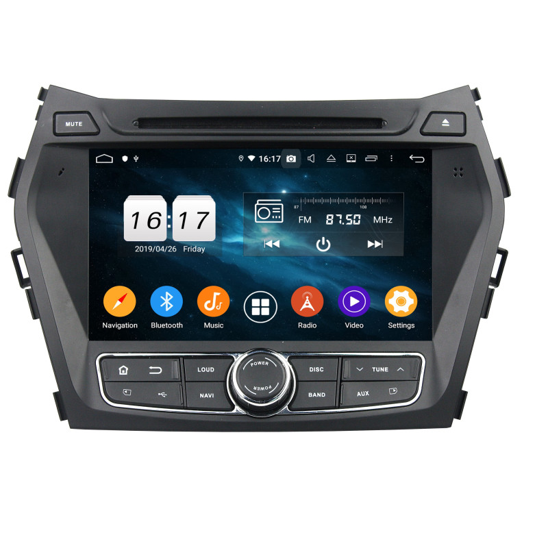 Autoradio  Android  10 GPS  Bluetooth WiFi  DSP  Hyundai  IX45/Santa Fe 2013-2014 CarPlay, Caméra Recul