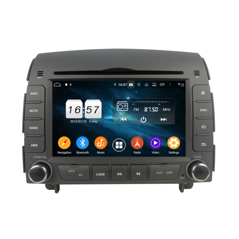 Autoradio  Android  10 GPS  Bluetooth WiFi  DSP  Hyundai  SONATA 2004-2008 CarPlay, Caméra Recul