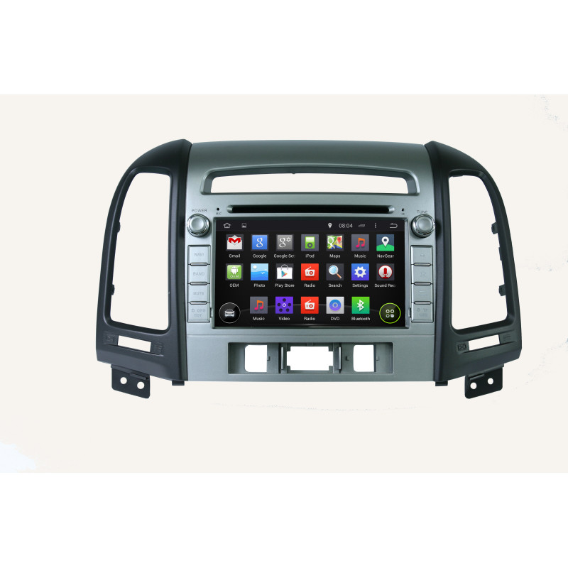 Autoradio  Android  10 GPS  Bluetooth WiFi  DSP  Hyundai  Santa Fe 2012 CarPlay, Caméra Recul