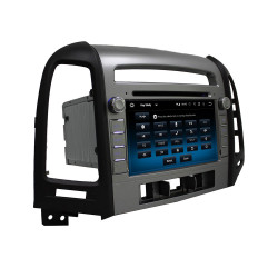 Autoradio  Android  10 GPS  Bluetooth WiFi  DSP  Hyundai  Santa Fe  2006-2011 CarPlay, Caméra Recul