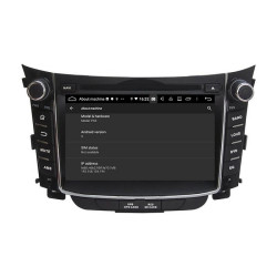Autoradio  Android  10 GPS  Bluetooth WiFi  DSP  Hyundai  I30  2011-2014  CarPlay, Caméra Recul