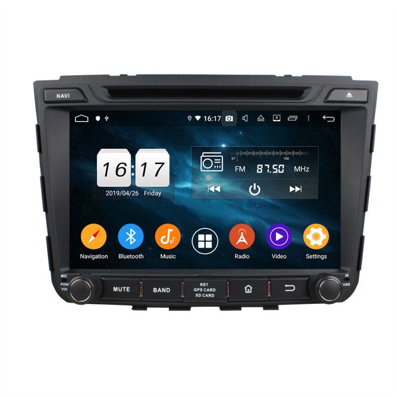 Autoradio  Android  10 GPS  Bluetooth WiFi  DSP  Hyundai  IX25 2014-2015   CarPlay, Caméra Recul
