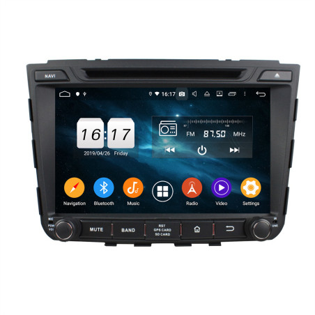 Autoradio  Android  10 GPS  Bluetooth WiFi  DSP  Hyundai  IX25 2014-2015   CarPlay, Caméra Recul