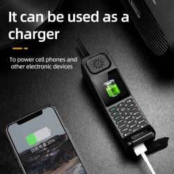 TéléphoneRétro H999 – 4800mAh, Double SIM, MP3, FM, Torche, Power Bank