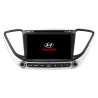 Autoradio  Android  10 GPS  Bluetooth WiFi  DSP  Hyundai  Verna  Accent Solaris 2017-2018  CarPlay, Caméra Recul