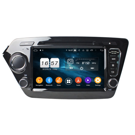 Autoradio  Android  10 GPS  Bluetooth WiFi  DSP  KIA K2/RIO 2011-2012 CarPlay, Caméra Recul