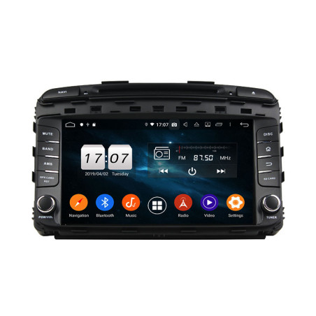 Autoradio  Android  10 GPS  Bluetooth WiFi  DSP  KIA SORENTO  2015-2016 CarPlay, Caméra Recul
