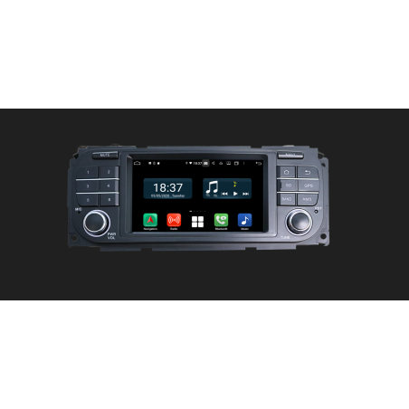Autoradio Android 10 5" GPS BT WiFi DSP pr Chrysler/Jeep/Dodge (1998-2009) CarPlay & Caméra AHD