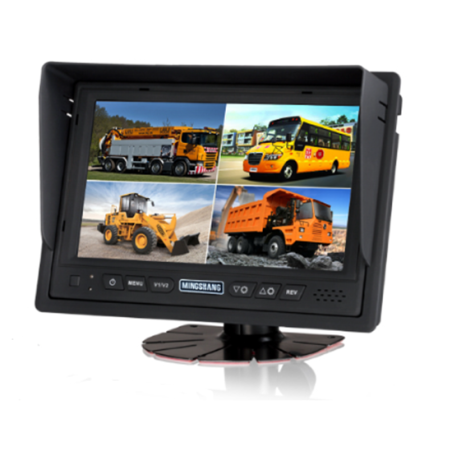 GPC-705Q – Moniteur Quad 7″ TFT LCD | Affichage 4 caméras | Écran véhicule