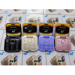i16 Pro Max – Mini Téléphone Pliable 4G Double SIM | Pas Cher et Compact