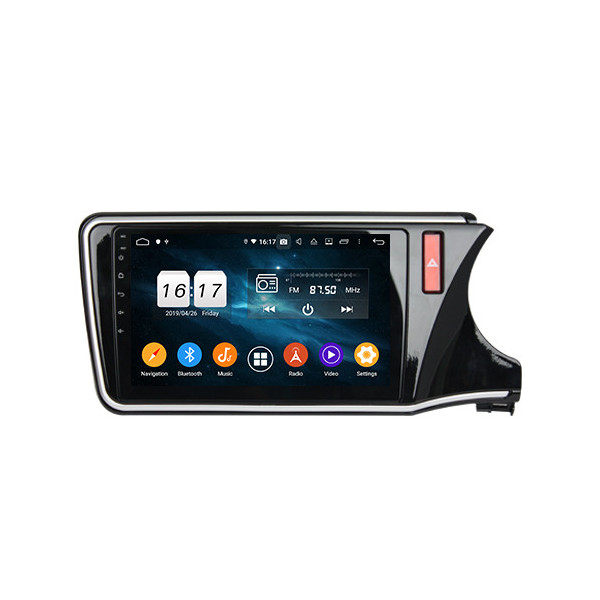 Autoradio Android 10 GPS Multimédia 10.1" DSP Bluetooth 5.0 Caméra AHD pour Honda City 2015–2019 RHD