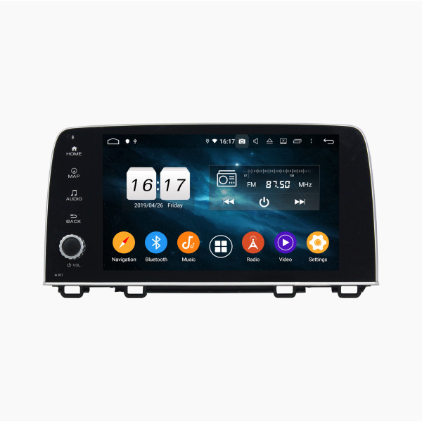 Autoradio Android 10 GPS Multimédia 9" DSP Bluetooth 5.0 Caméra AHD pour Honda CRV (2017–2019)