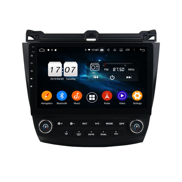 Autoradio Android 10 GPS Multimédia 10.1" DSP Bluetooth 5.0 Caméra AHD pour Honda Accord 7 (2003–2007)