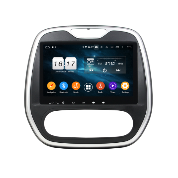 Autoradio Android 10 GPS Multimédia 9" DSP Bluetooth 5.0 Caméra AHD Renault Captur (2016–2019) High Level