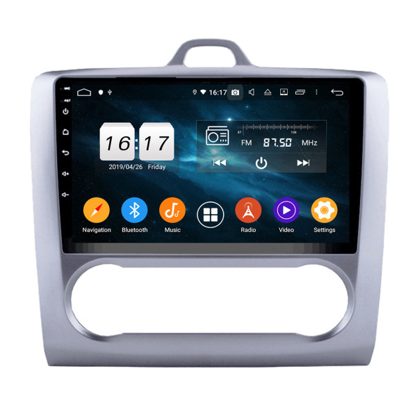 Autoradio Android 10 GPS Multimédia 9" DSP Bluetooth 5.0 Caméra AHD pour Ford  Focus (2007–2011) AT