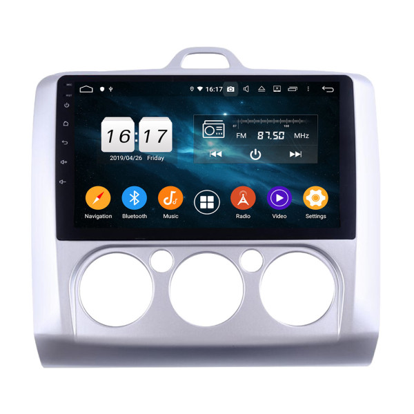 Autoradio Android 10 GPS Multimédia 9" DSP Bluetooth 5.0 Caméra AHD pour Ford  Focus (2007–2011) MT